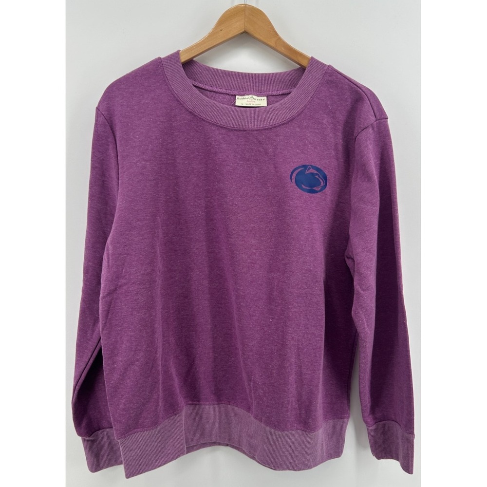 Penn State Nittany Lions Bobbie Brooks Sweatshirt Womens Purple Large NWOT